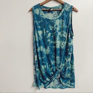 Tie Dye Knotted Tank sz 1X✨
